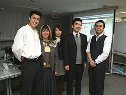 Nami with staff at Prop Station