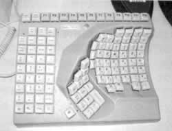 右手用キーボードの写真